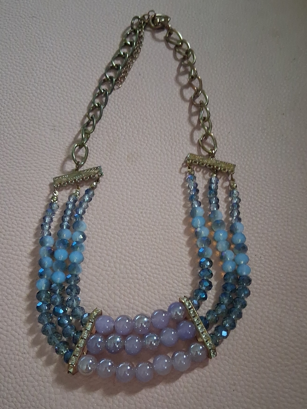 Women's Lavender Beaded Multi-Strand Necklace - Unbranded